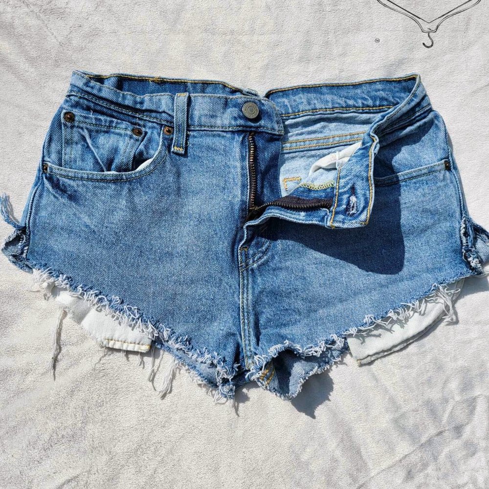 Levi 512s Re-Worked Cutoff Denim Shorts ~
